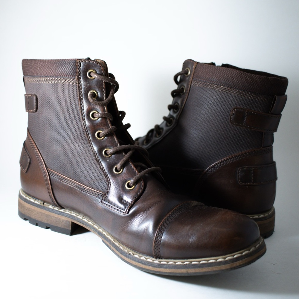Men’s Faux Leather Ankle Boots